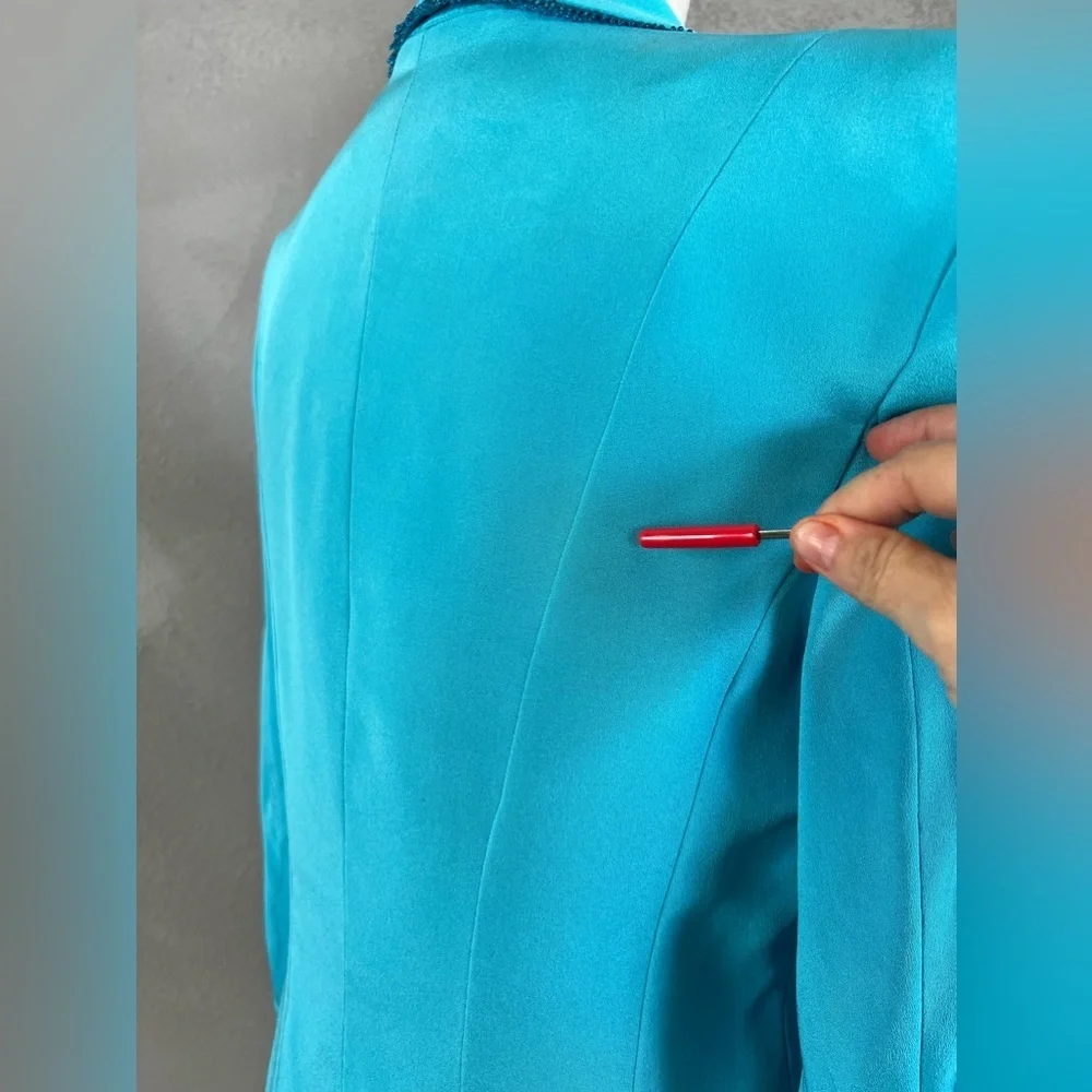 Escada vintage silk embellished blazer size 40